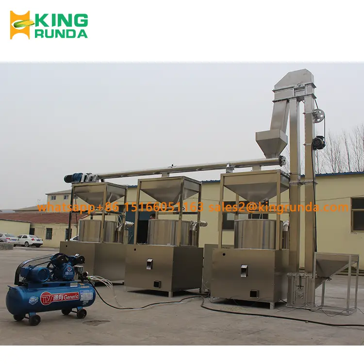 Automatic broad bean peeling machine line for Thailand