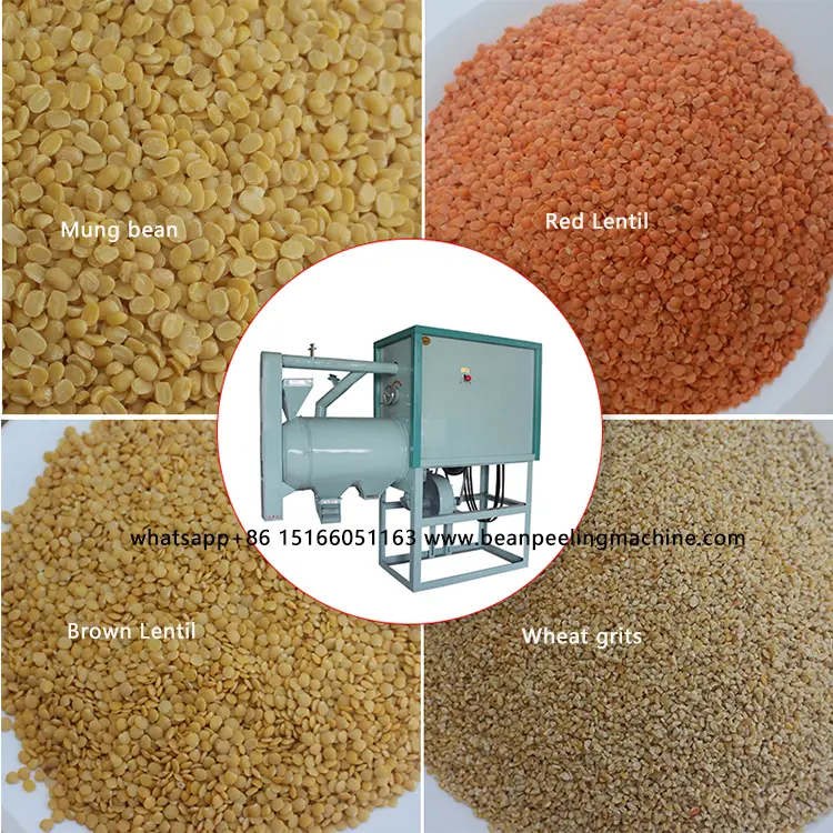 Low price lentil splitting machine for Ethiopia