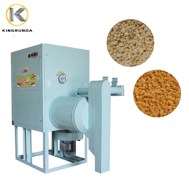 Hige output 500kg/hour soyabean/chickpea/pea peeling and splitting machine