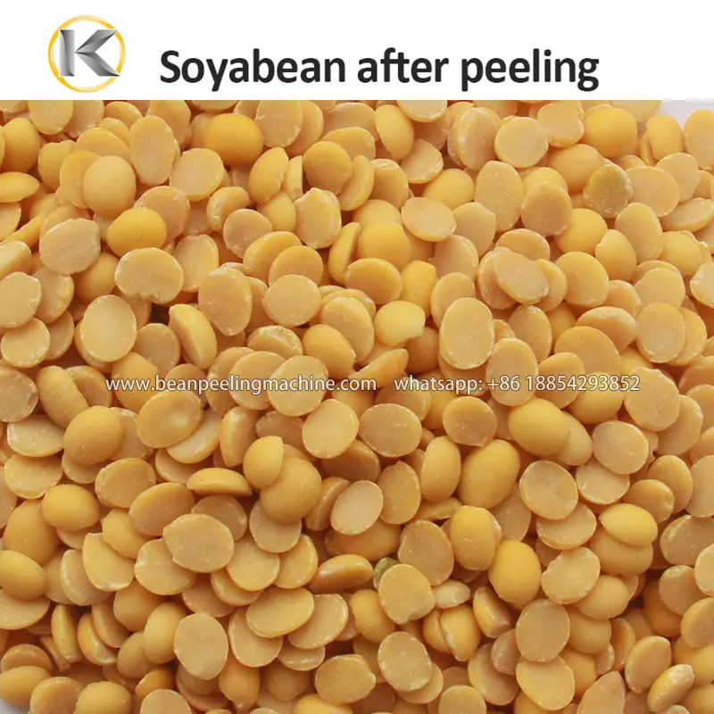 300-400kg/h soyabean peeling and splitting machine