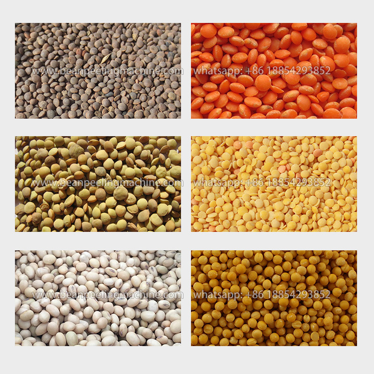 Machine à éplucher les lentilles et pois chiches au soja de haute qualité