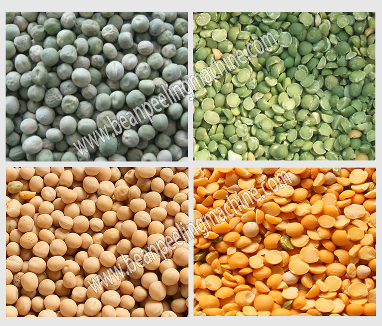Hige output 500kg/hour soyabean/chickpea/pea peeling and splitting machine
