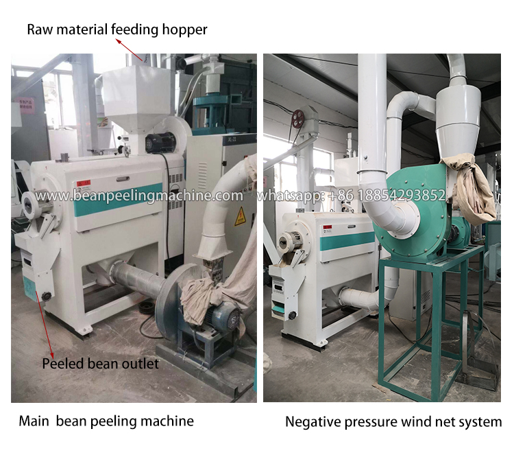 Machine d'épluchage de poivre noir de pois verts de haricot blak de maïs congelé de grande capacité