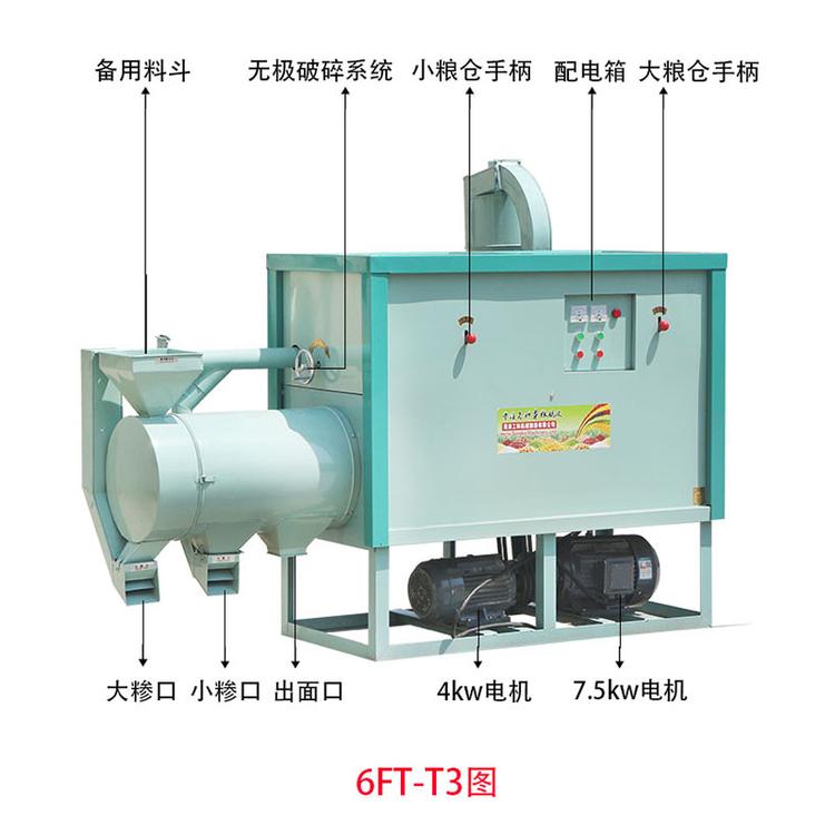 2020 Hot sell 500kg/h corn rice grits maize milling machine